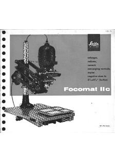 Leica Focomat 2 c manual. Camera Instructions.